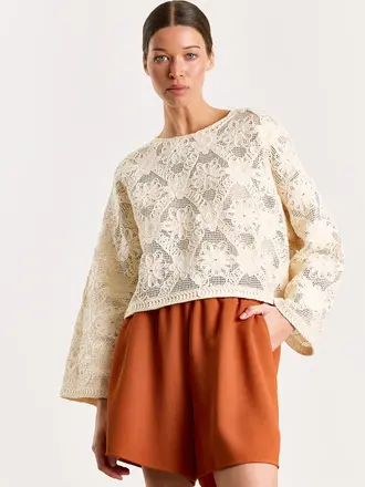 Studio Clique Caro Top - Flower Macramé