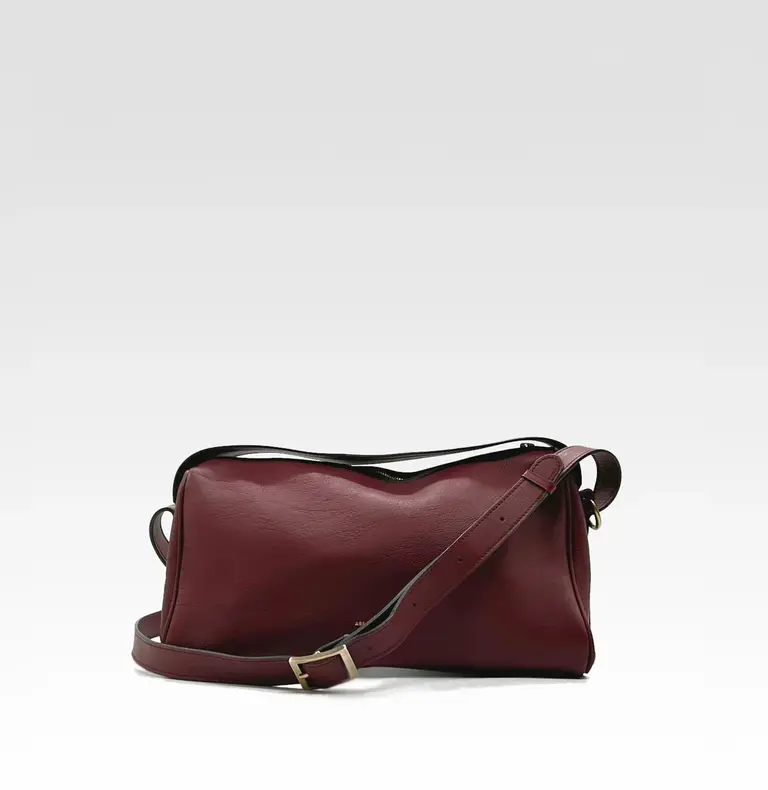 Aesaert Teckel Mini Handbag - Mahogany Red