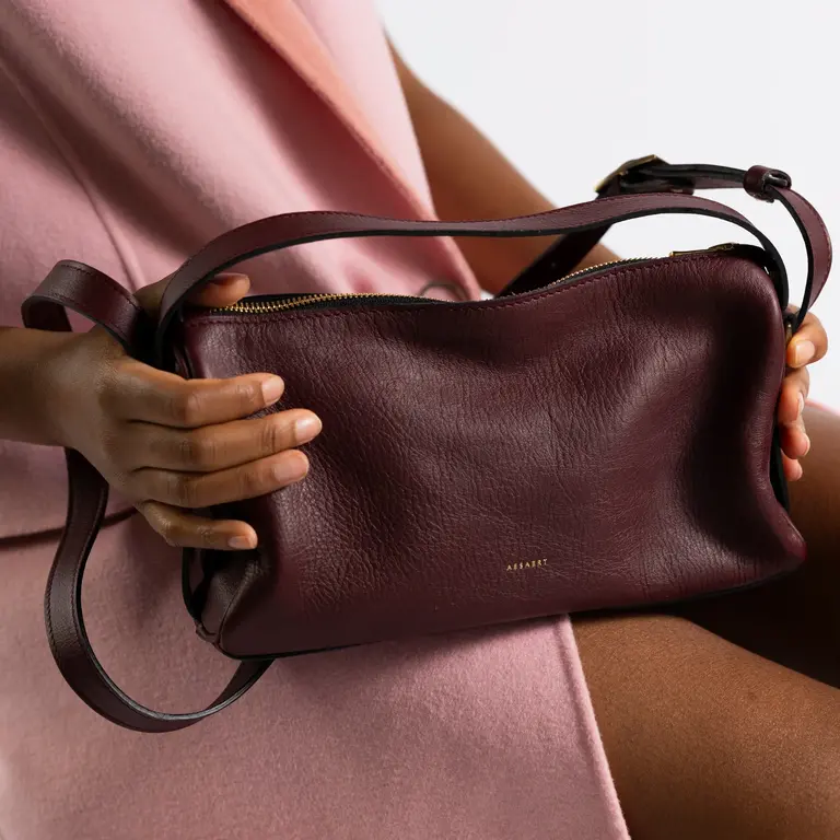 Aesaert Teckel Mini Handbag - Mahogany Red