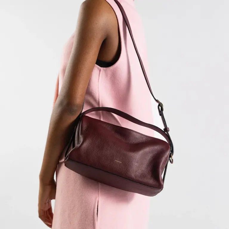 Aesaert Teckel Mini Handbag - Mahogany Red