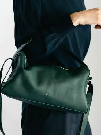 Aesaert Teckel Handbag - Emerald Green