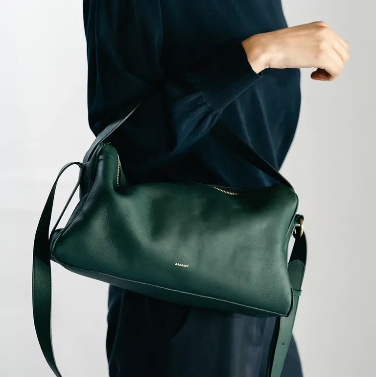 Aesaert Teckel Handbag - Emerald Green