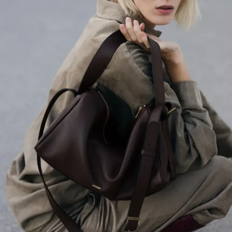 Aesaert Teckel Handbag - Dark Brown