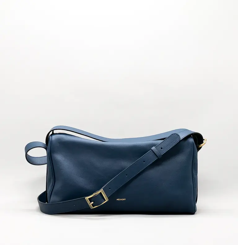 Aesaert Teckel Handbag - Navy Blue