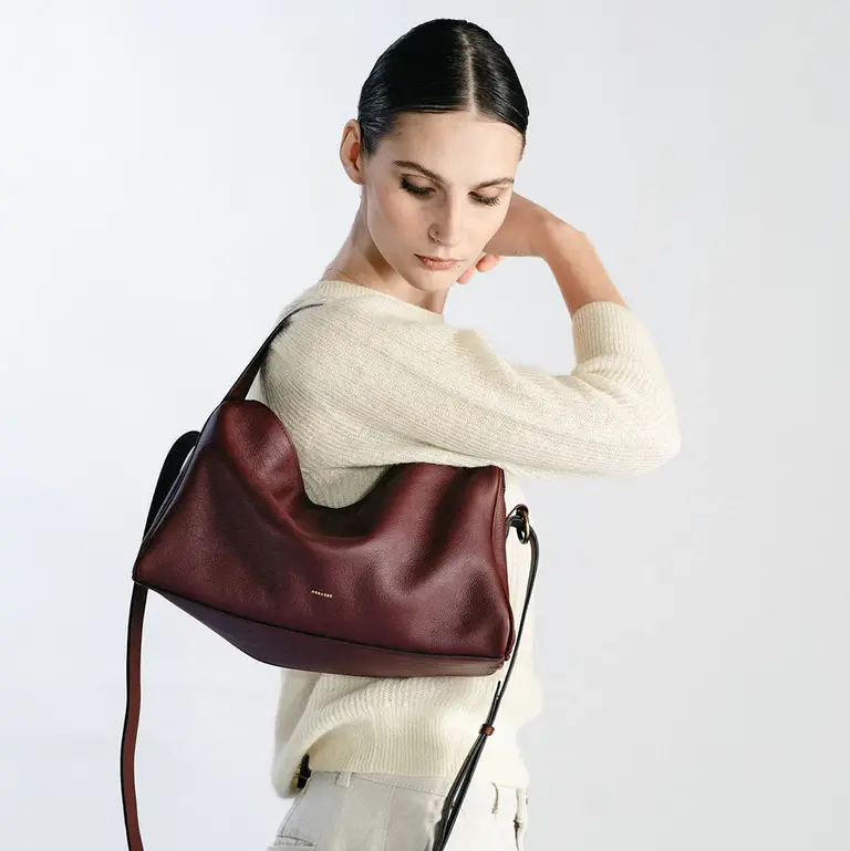 Aesaert Teckel Handbag - Mahogany Red