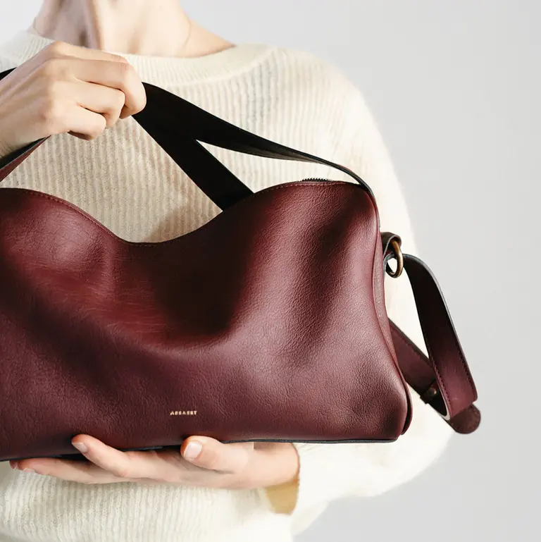 Aesaert Teckel Handbag - Mahogany Red