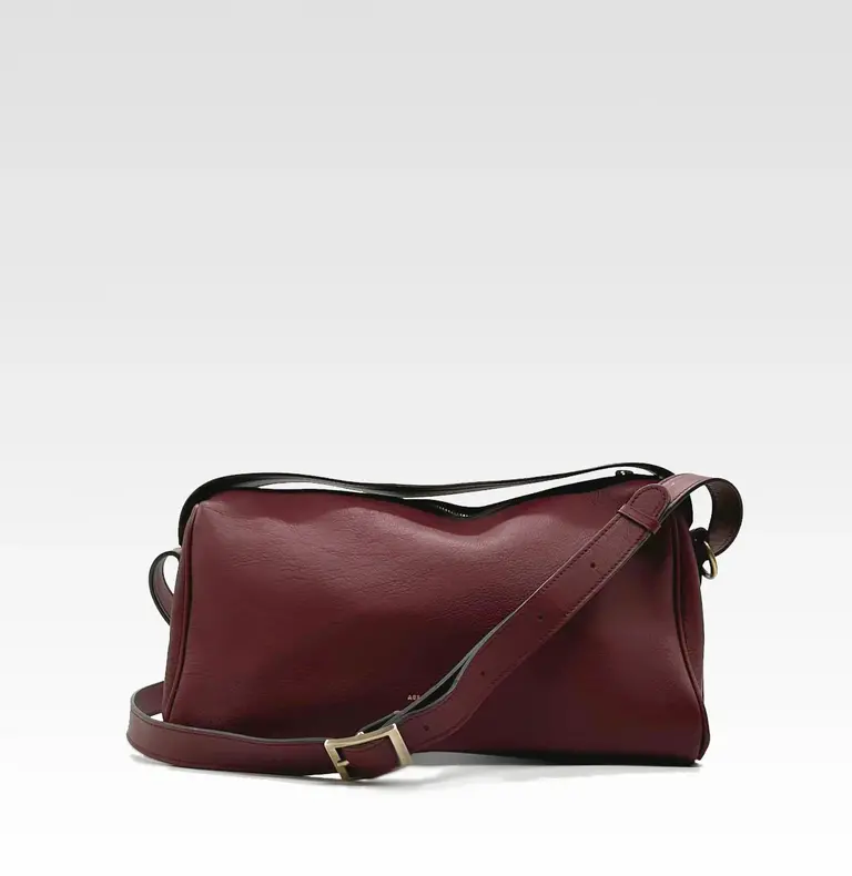 Aesaert Teckel Handbag - Mahogany Red