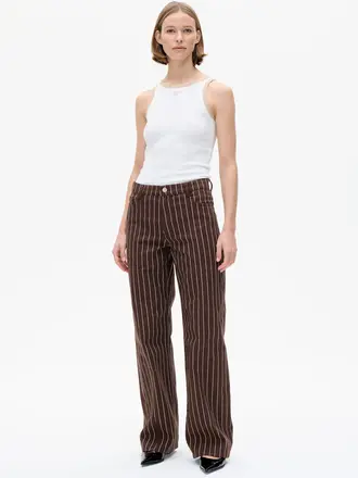 Baum und Pferdgarten Nolia Pants - Creme Brown Pintstripe