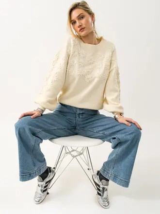 Lolly's Laundry Musa knit jumper - Creme