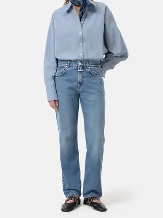 Closed Pleated Shirt - Eclipse Blue