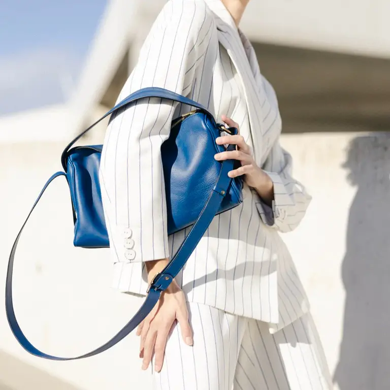 Aesaert Teckel Handbag - Cobalt blue