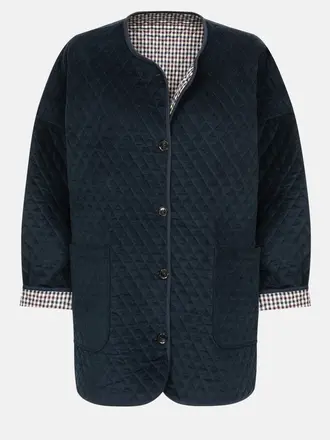 Âme Antwerp Hannah Jacket - Navy Checked