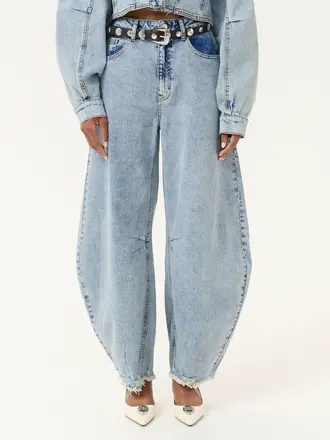 Gestuz Dea Barrel Jeans - Light Blue L:32