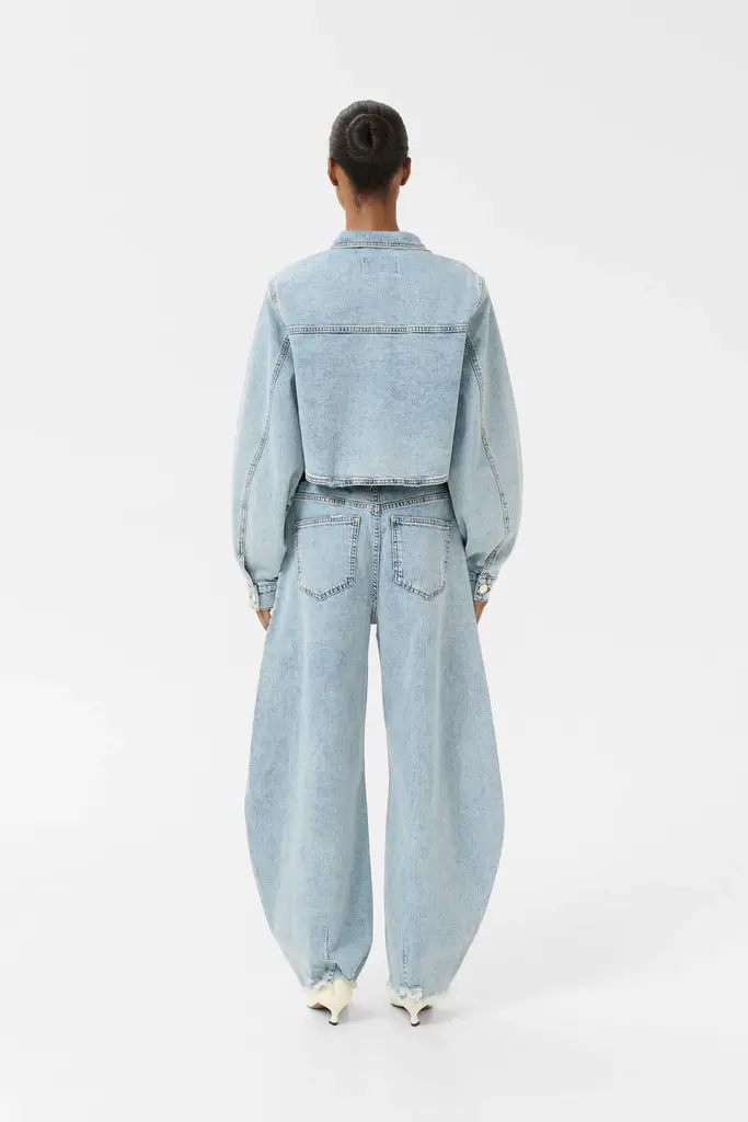 Gestuz Dea Barrel Jeans - Light Blue L:32