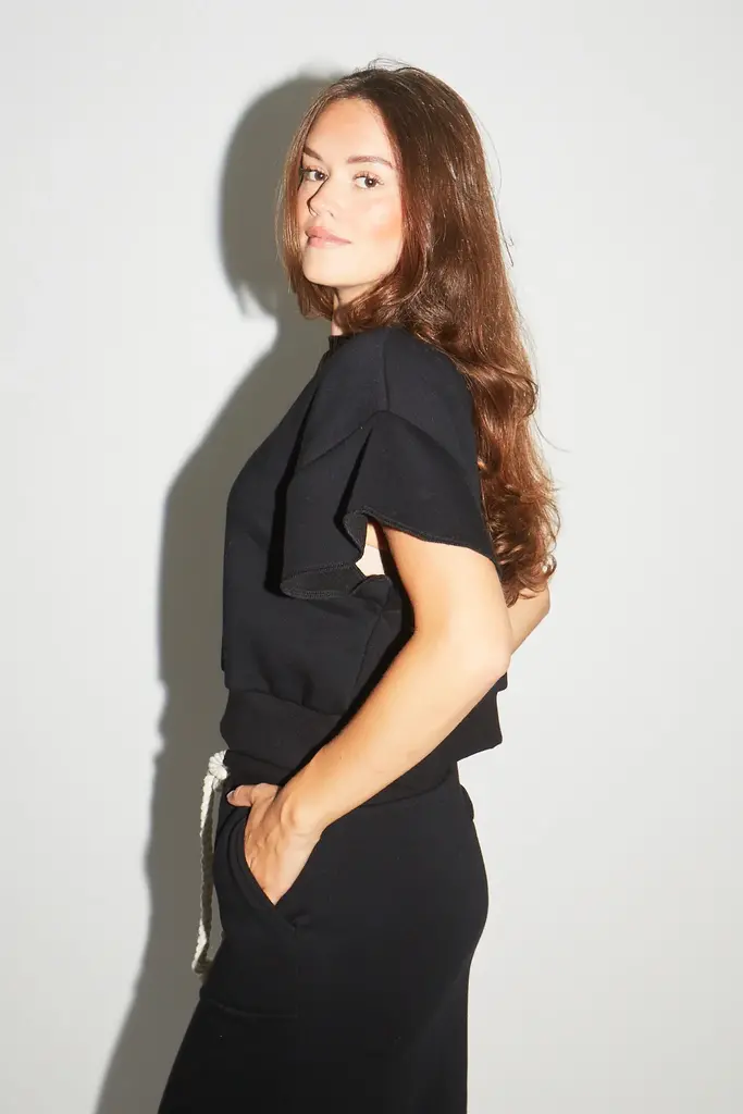 RE/BORN Raffaëlla top - Black