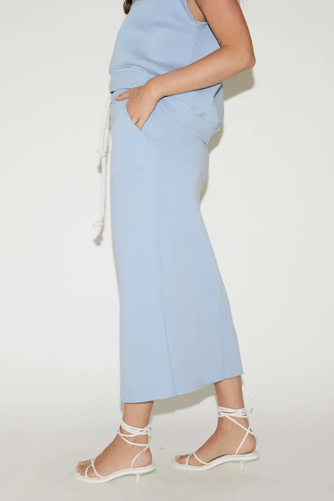 RE/BORN Estelle Skirt - Light Blue