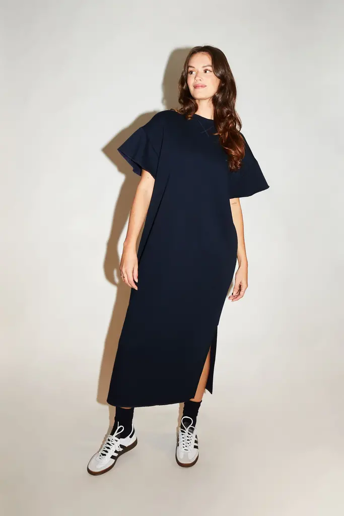 RE/BORN Carla Dress - Dark Blue