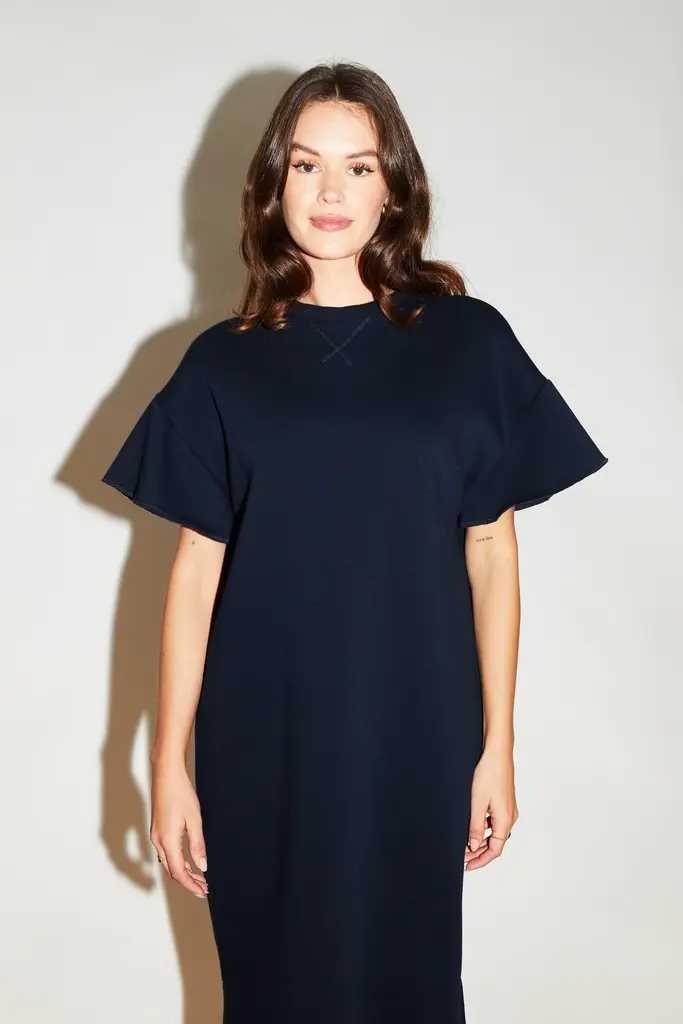 RE/BORN Carla Dress - Dark Blue