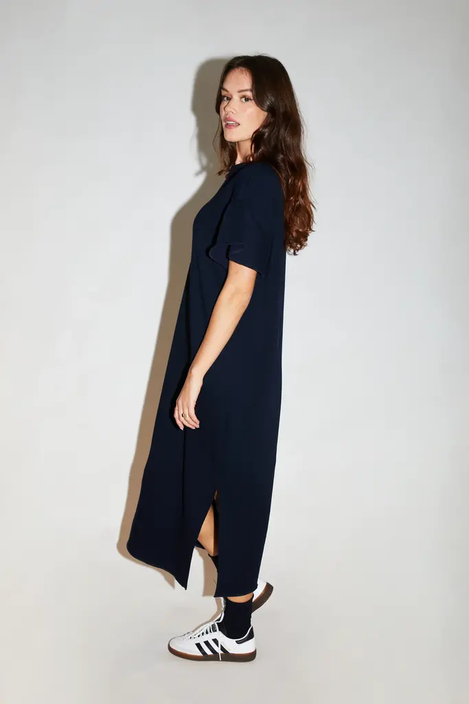 RE/BORN Carla Dress - Dark Blue