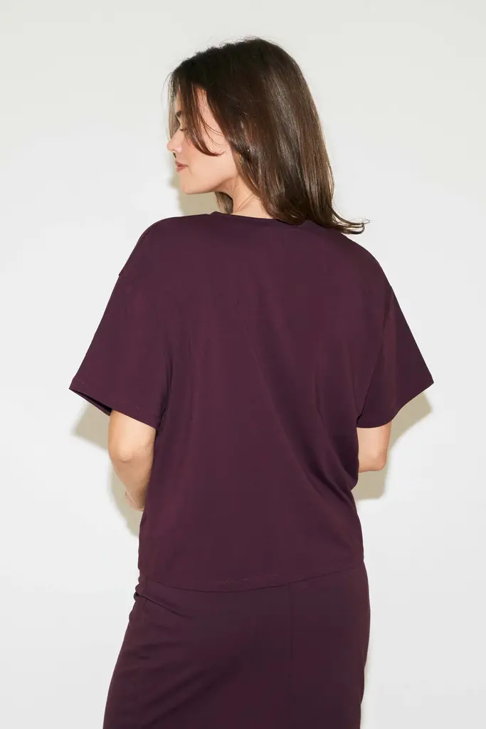 RE/BORN Veva T-shirt - Vino