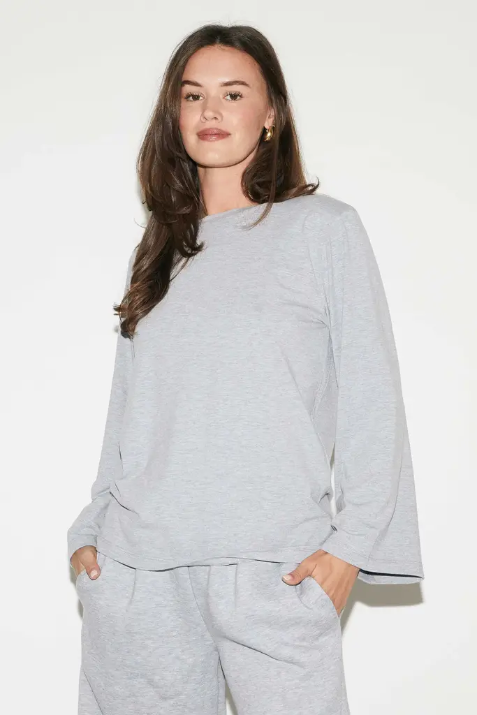 RE/BORN Amy Longsleeve - Gray Melange