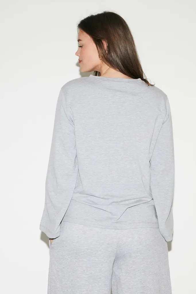 RE/BORN Amy Longsleeve - Gray Melange