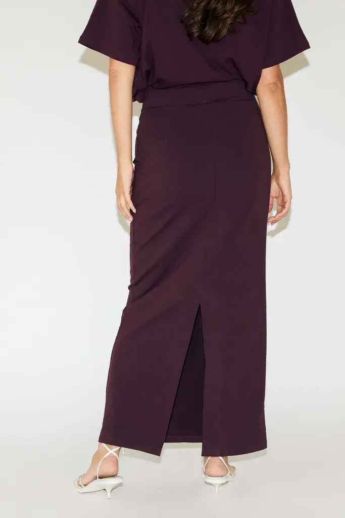 RE/BORN Leah Skirt - Vino