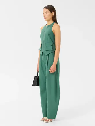 Gestuz Callia barrel pants - Posy green
