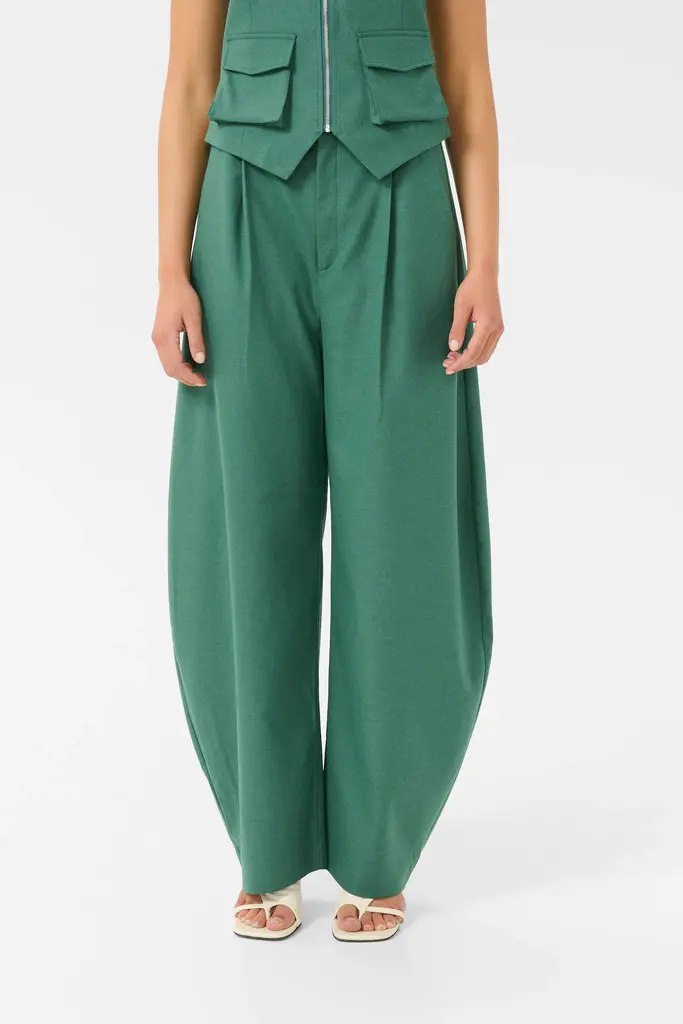 Gestuz Callia barrel pants - Posy green