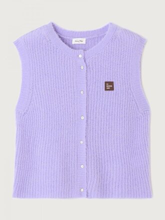 American Vintage East Gilet - Lavende Pastel Chine