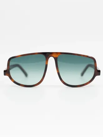 Nathalie Vleeschouwer Felice Sunglasses - Tortoise/Blue