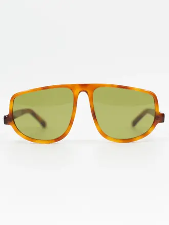 Nathalie Vleeschouwer Felice Sunglasses - Light Tortoise/Olive