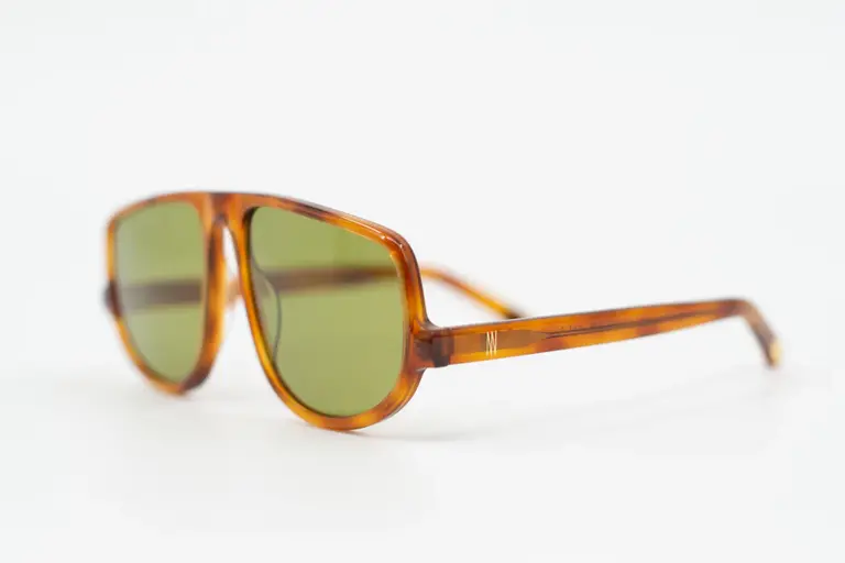Nathalie Vleeschouwer Felice Sunglasses - Light Tortoise/Olive