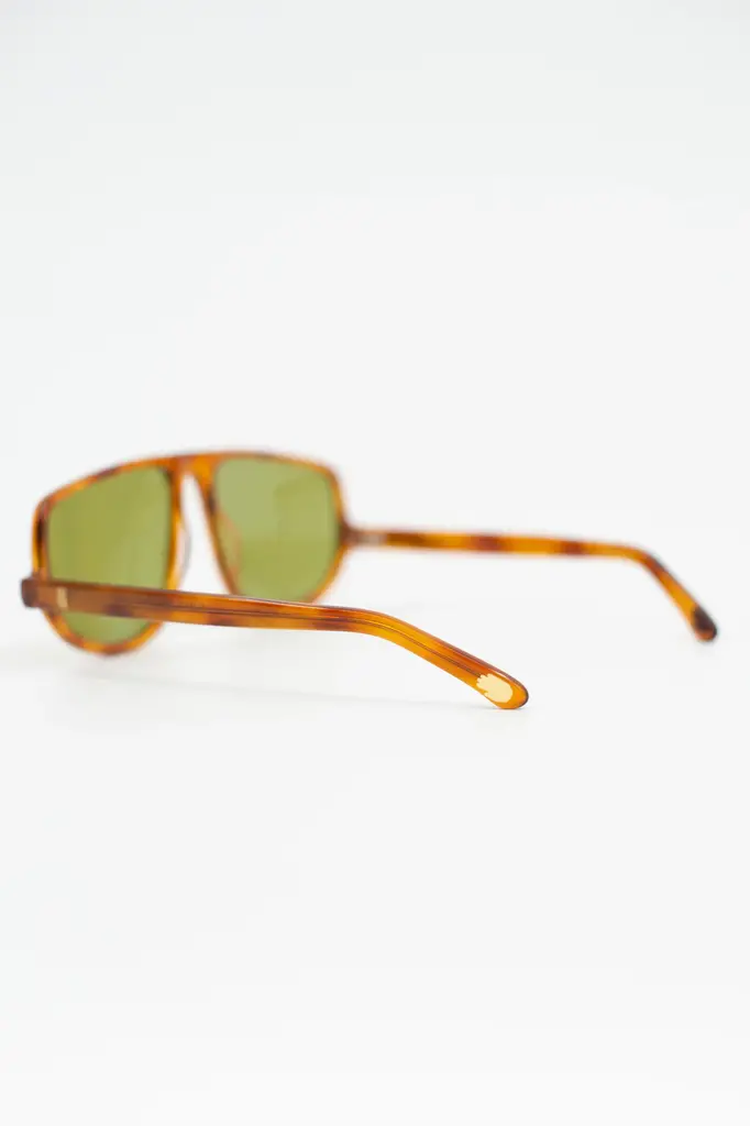 Nathalie Vleeschouwer Felice Sunglasses - Light Tortoise/Olive