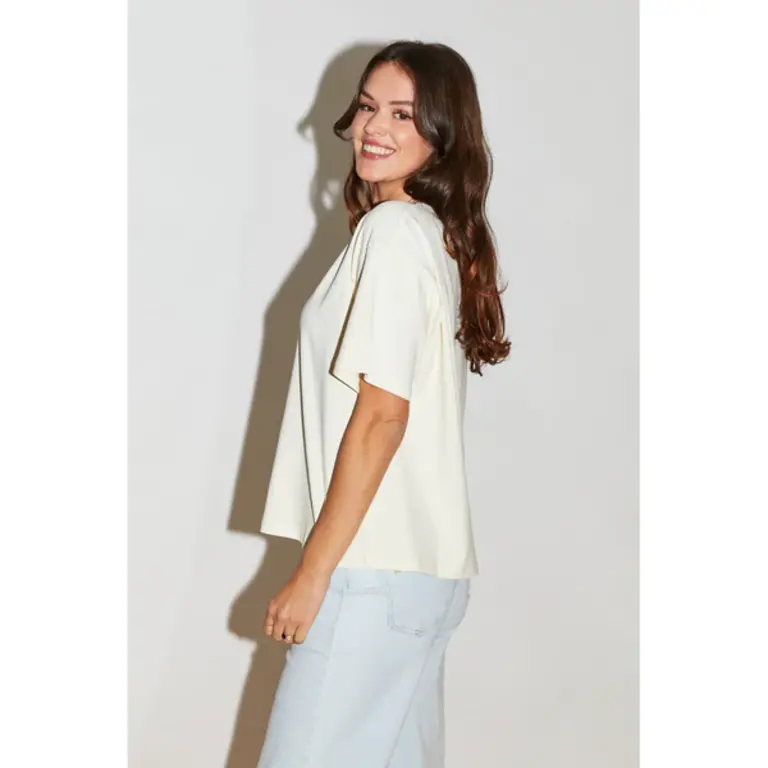 RE/BORN Zoe T-Shirt - Butter