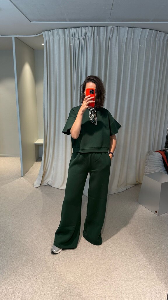 RE/BORN Raffaëlla top - Forest green