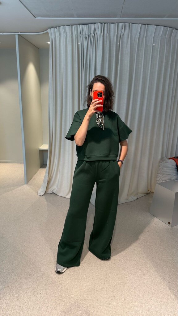 RE/BORN Raffaëlla top - Forest green