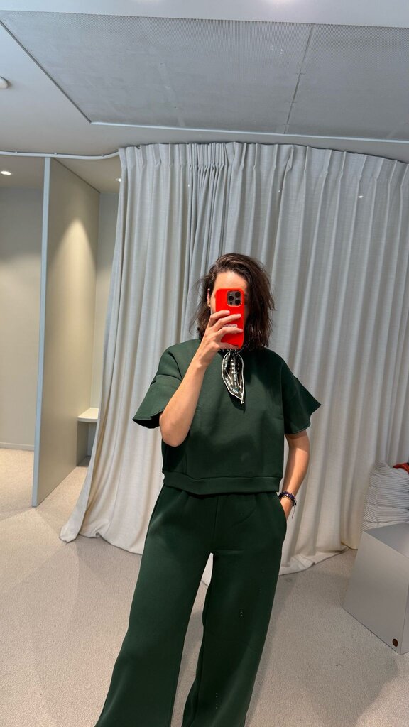 RE/BORN Raffaëlla top - Forest green