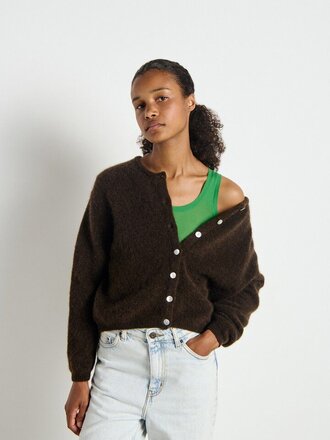 American Vintage Vitow Cardigan - Cafe Chine