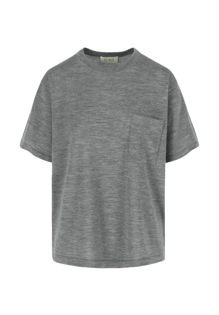 Rae Hugo T-Shirt - Grey Melange