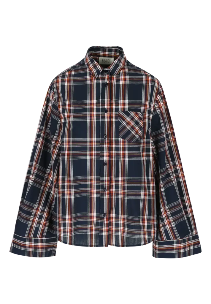 Rae Dorothy Shirt - Dark Blue Check