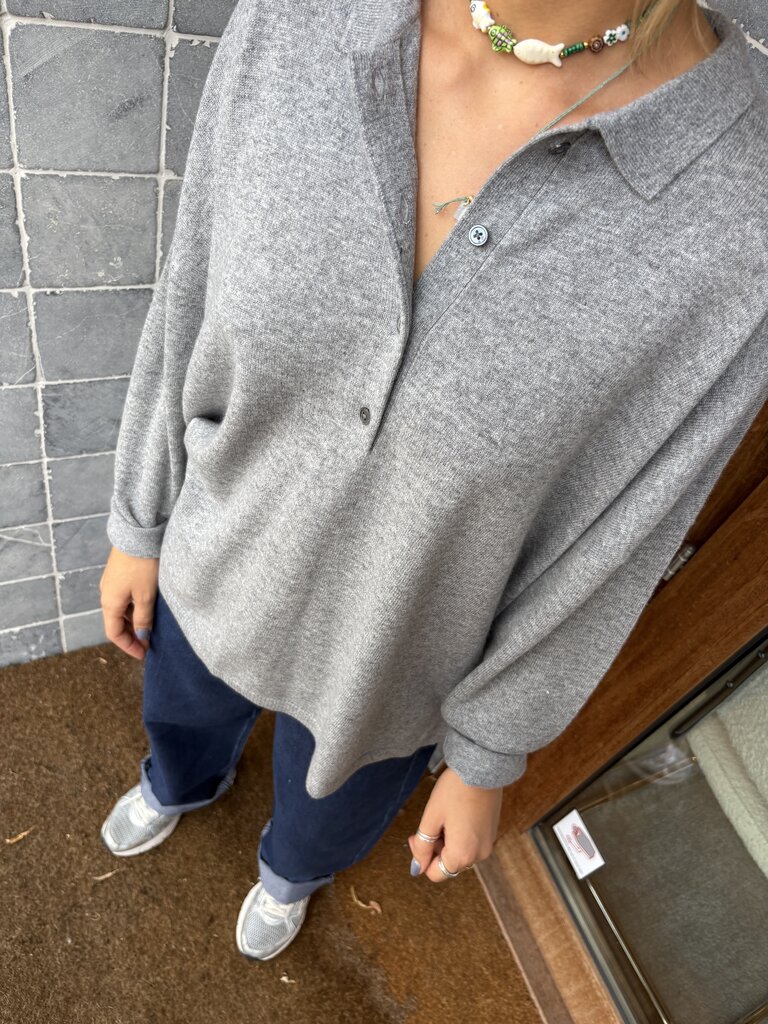 Raff Collective Polo Knit - Grey