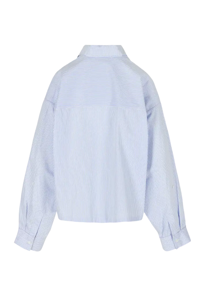 Rae Nikki Shirt - Dark Blue Stripe