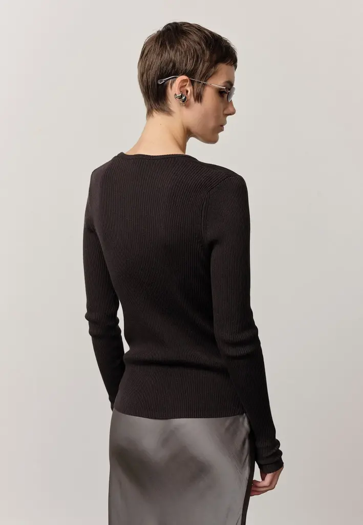 Birgitte Herskind Oscar Knit Blouse - Dark Grey