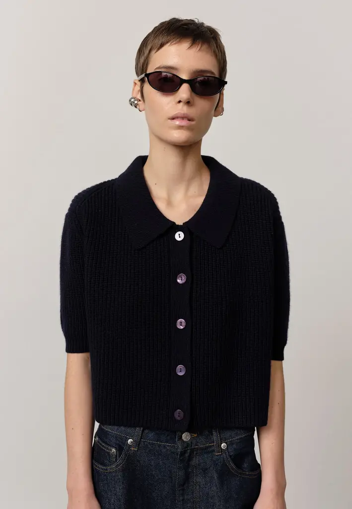 Birgitte Herskind Aria Knit Cardigan - Navy
