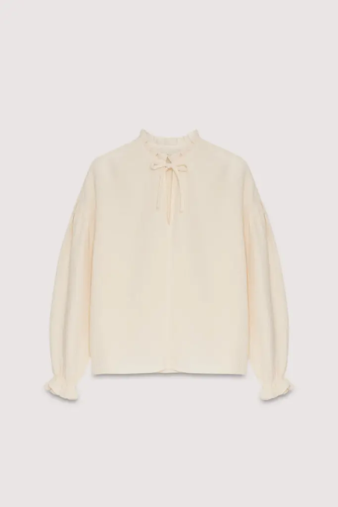 The New Society Olivia Blouse - Moonlight White