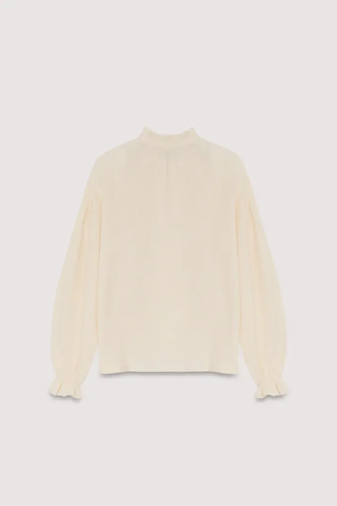 The New Society Olivia Blouse - Moonlight White