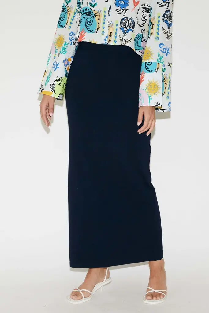 RE/BORN Leah Skirt - Dark Blue