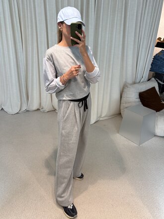 Mel Antwerp Sphynx Sweatpants - Grey/Navy