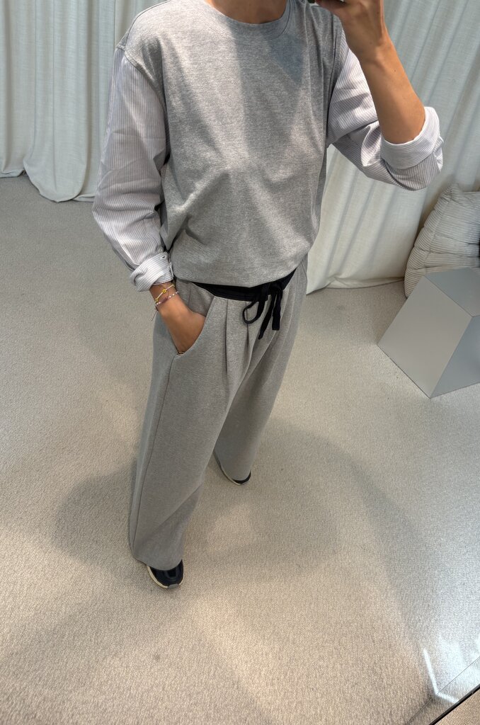 Mel Antwerp Sphynx Sweatpants - Grey/Navy